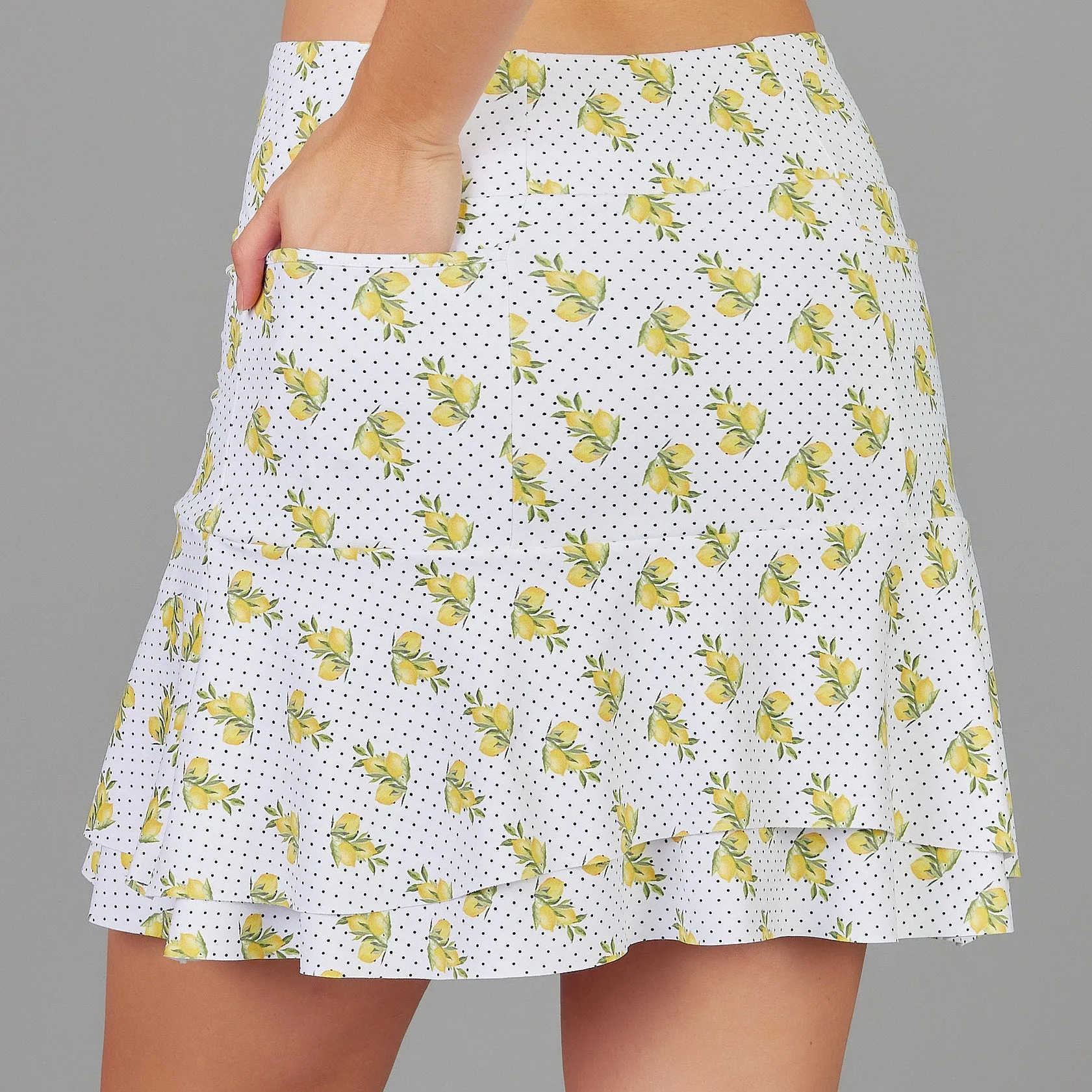 Mini Lemons Long Skort (print)
