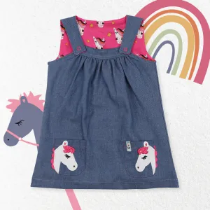 Multicoloured Horse Print Dress