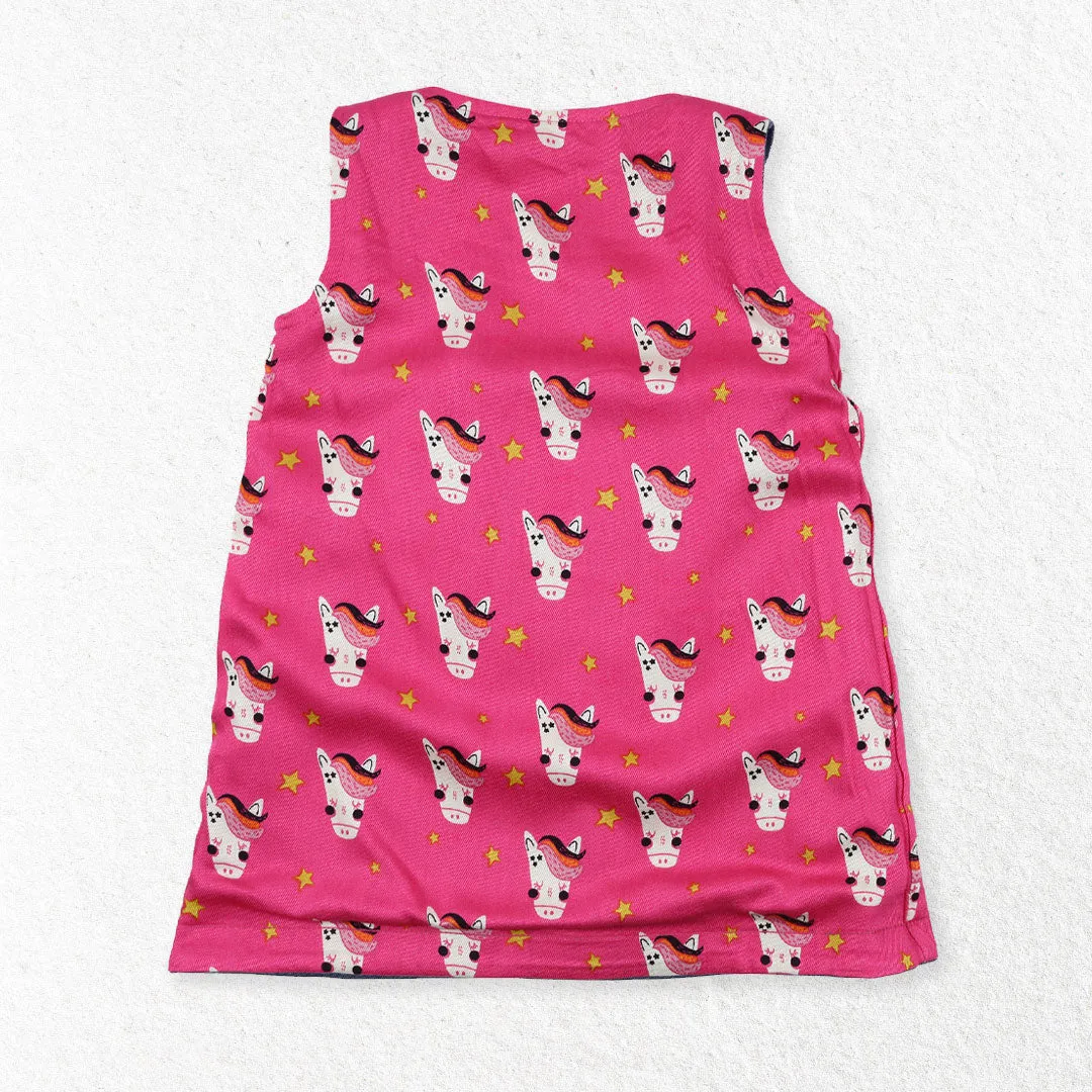 Multicoloured Horse Print Dress