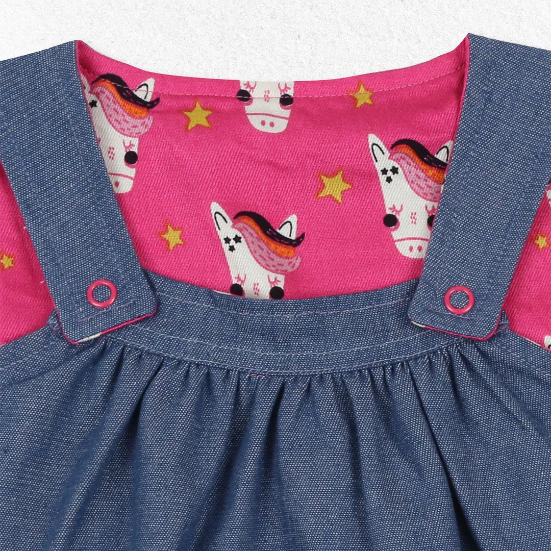 Multicoloured Horse Print Dress