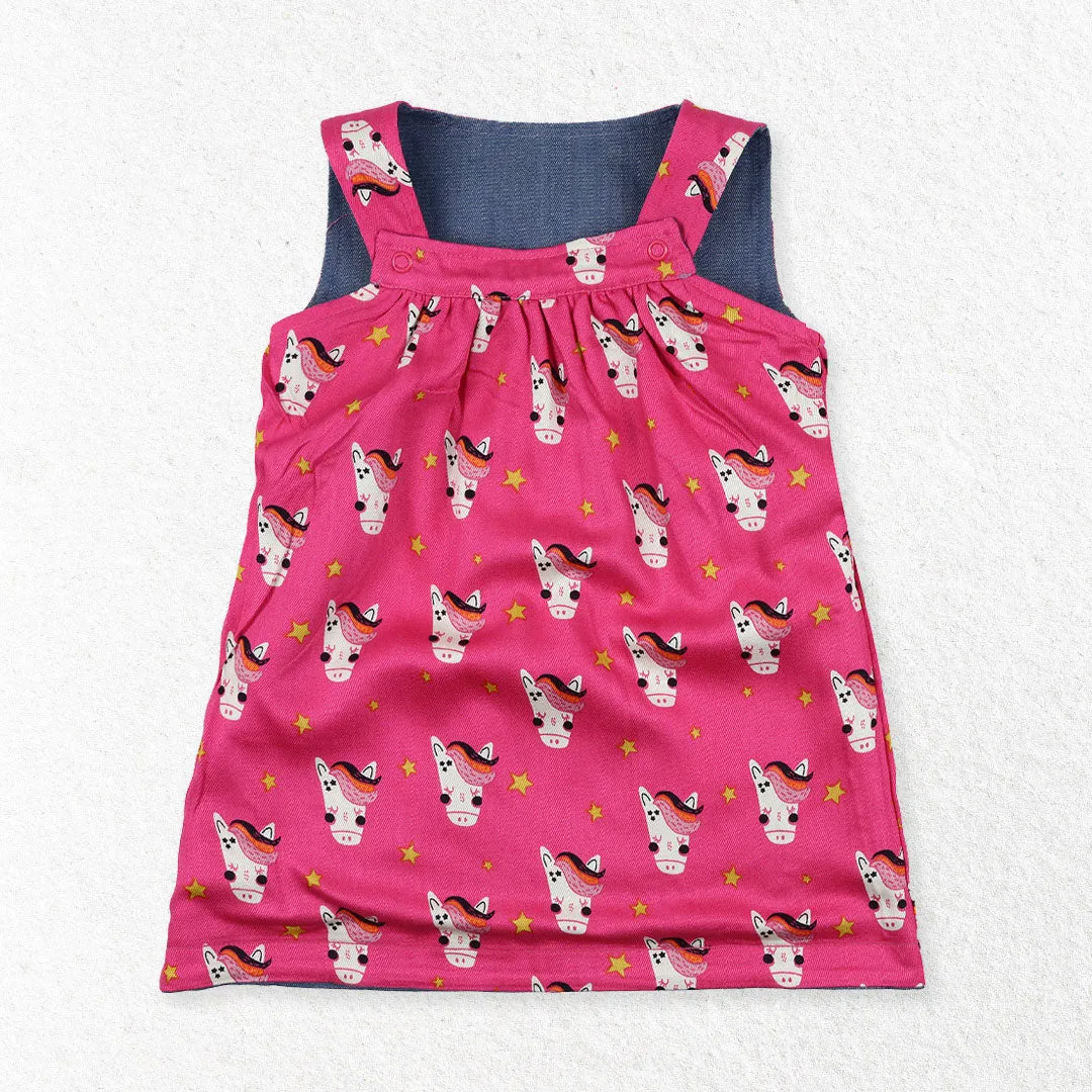 Multicoloured Horse Print Dress