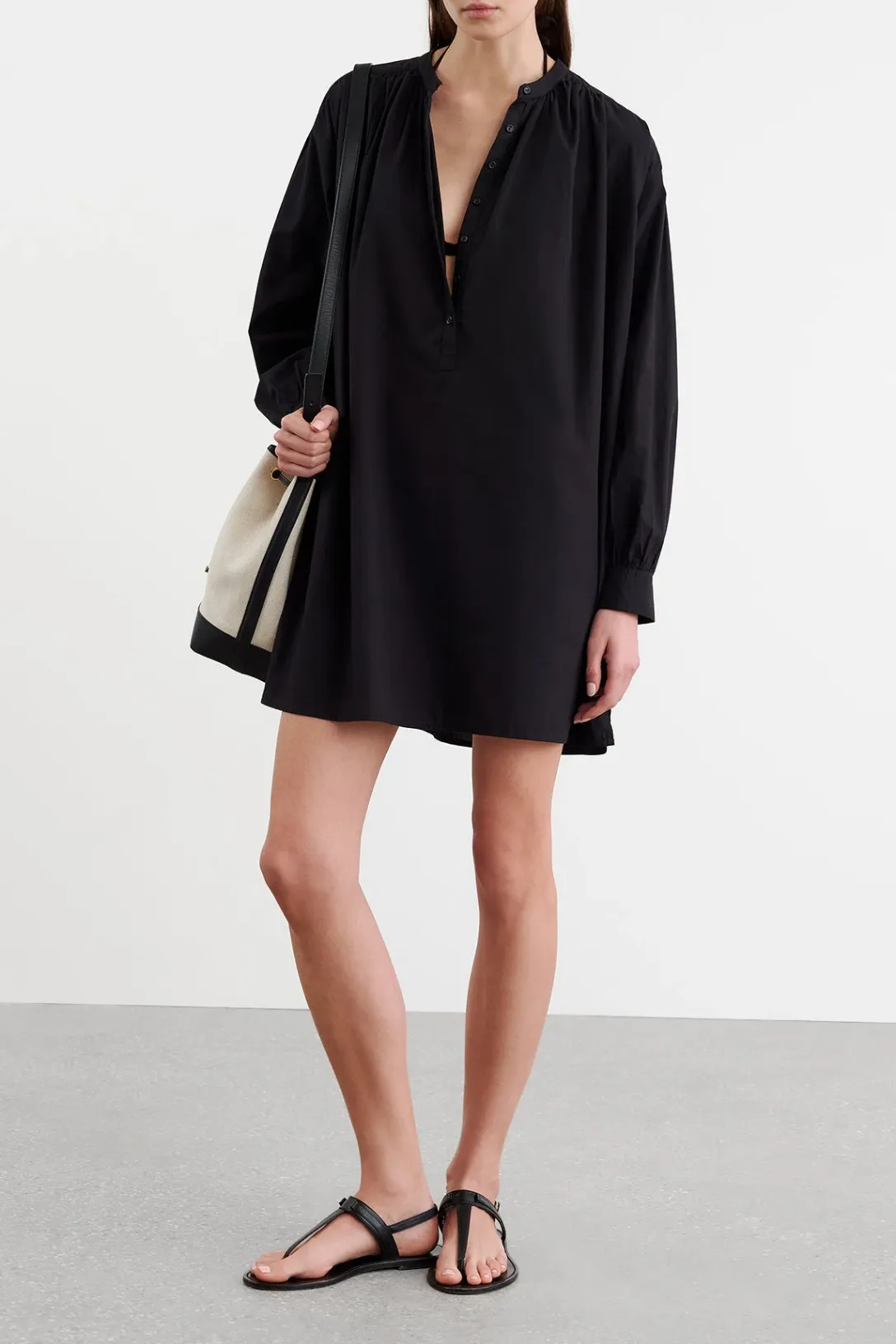 Najam Short Dress | Black