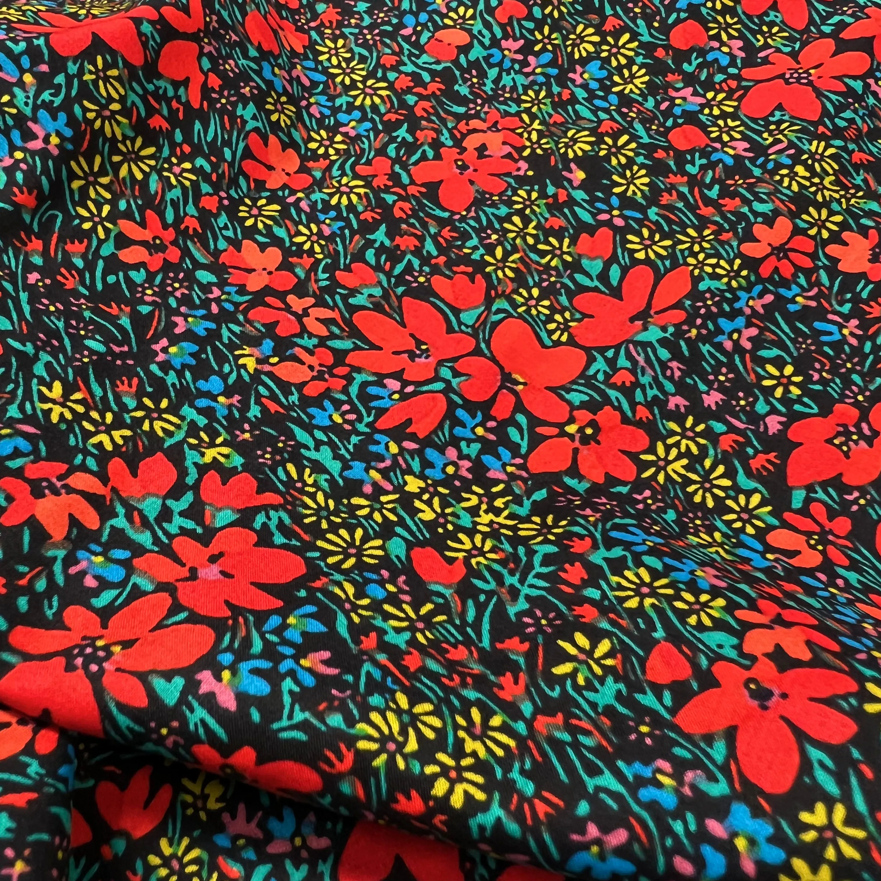 Nancy Floral Cotton Lawn - Red