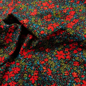 Nancy Floral Cotton Lawn - Red