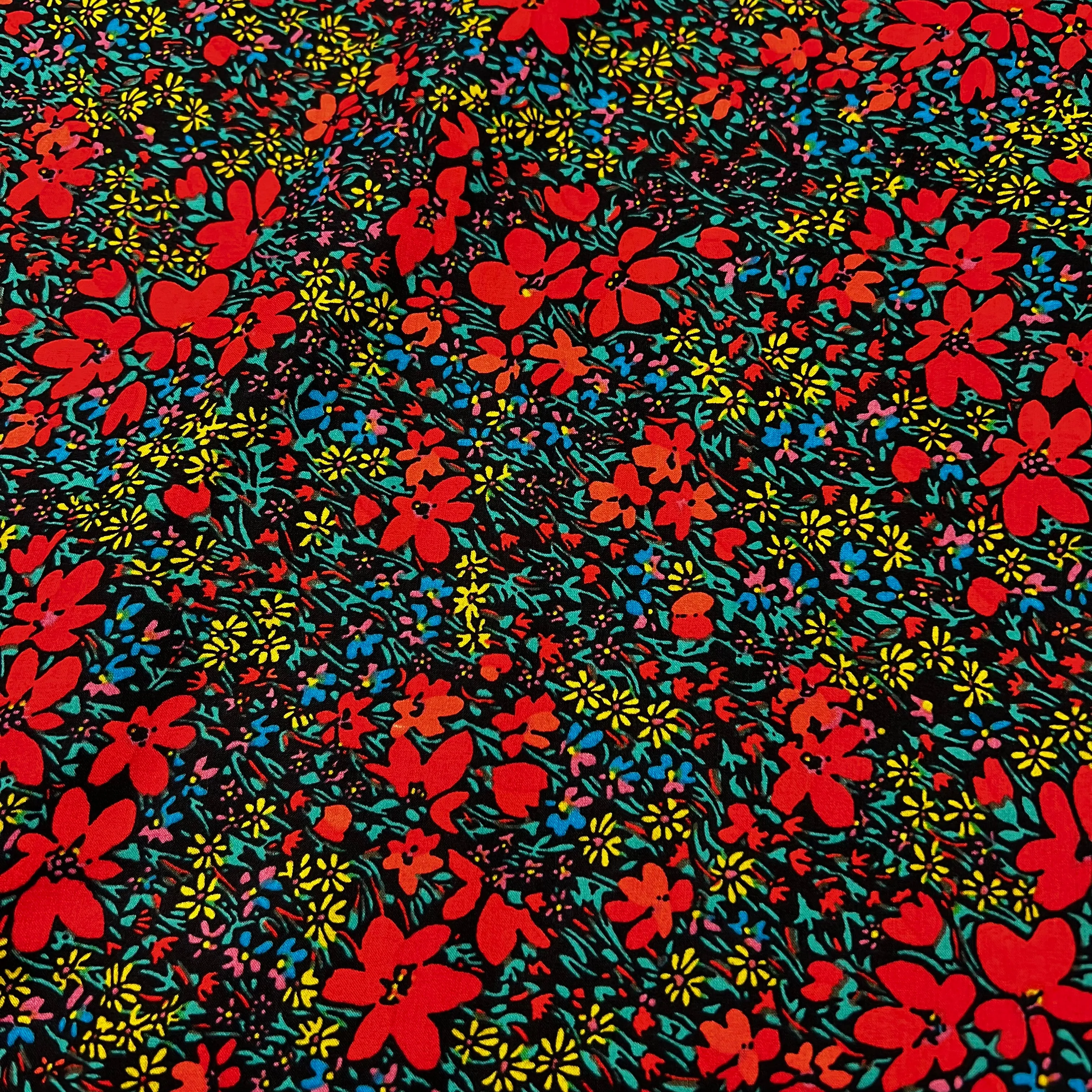 Nancy Floral Cotton Lawn - Red