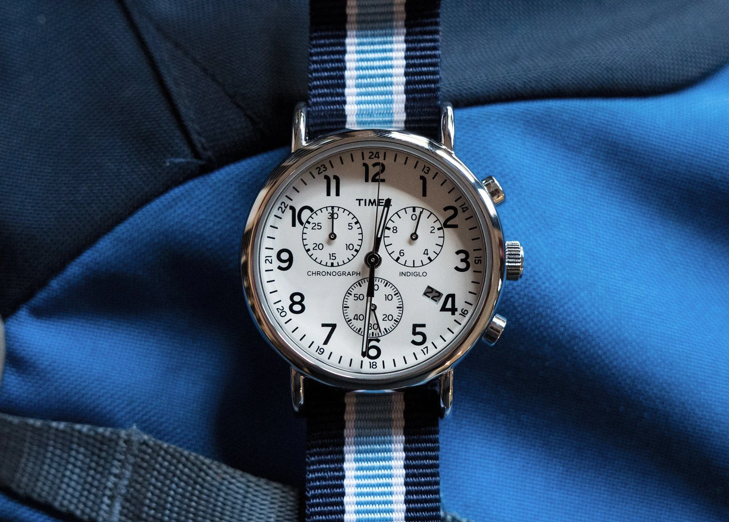 Navy Sky Ivory NATO® style Watch Band