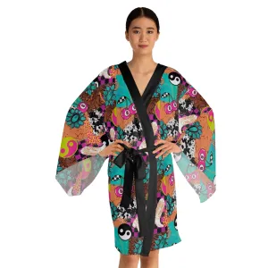 Neon Wilds Retro Western Robe
