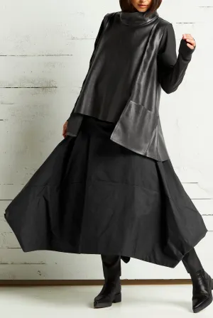 Nylon Signature Architectural Skirt