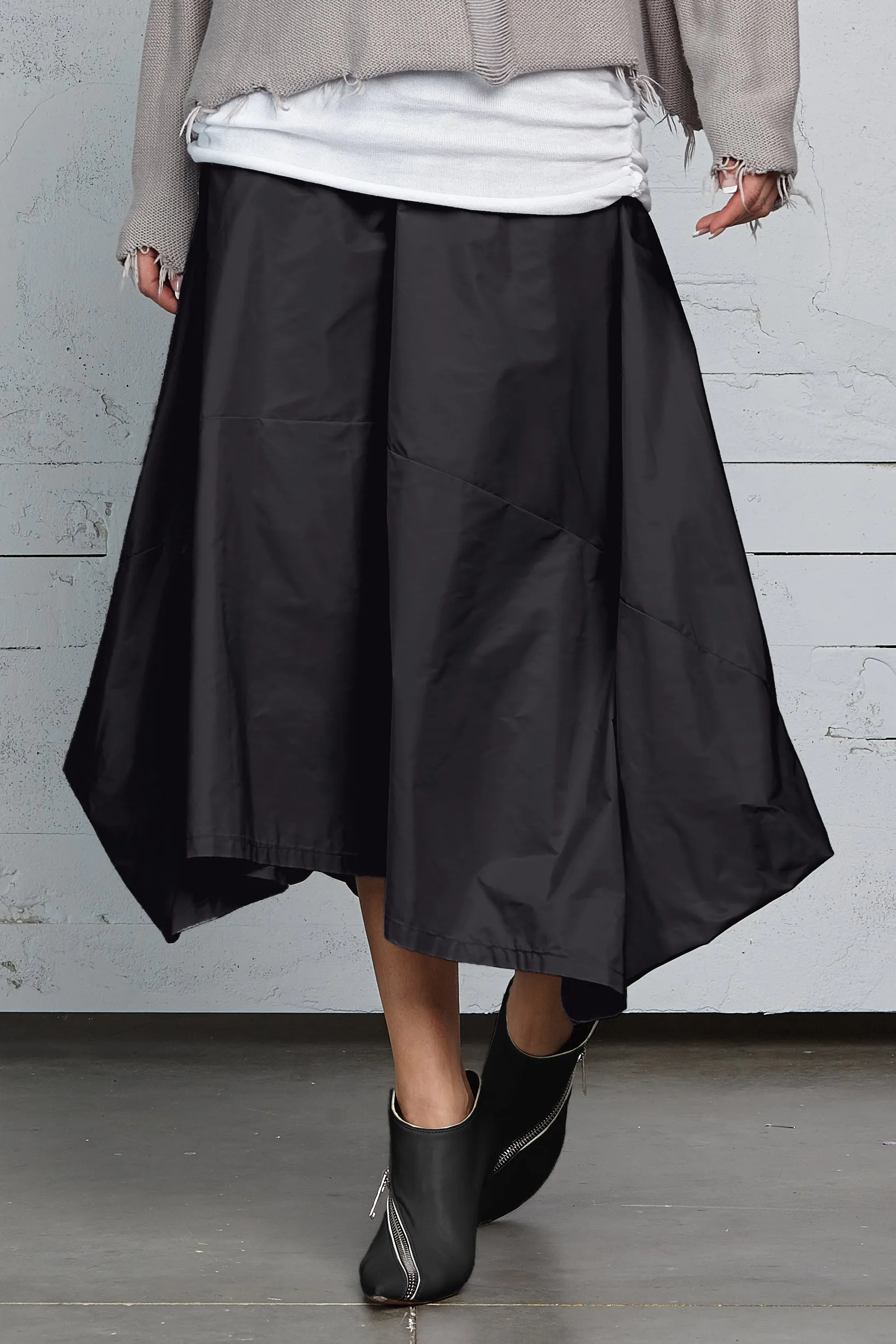 Nylon Signature Architectural Skirt