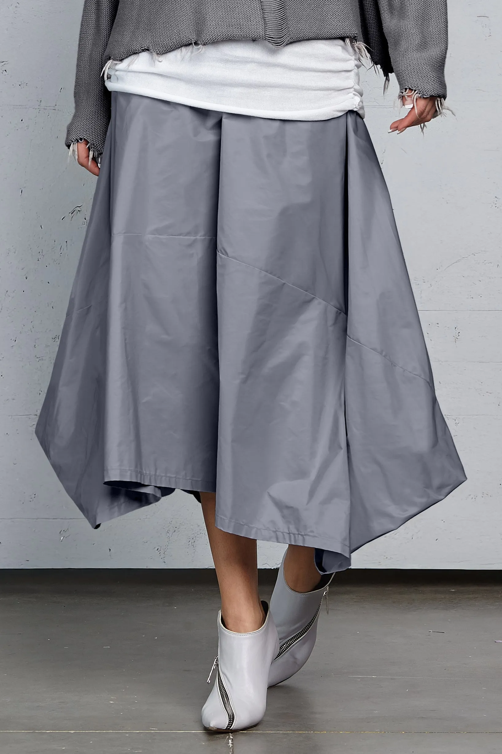 Nylon Signature Architectural Skirt