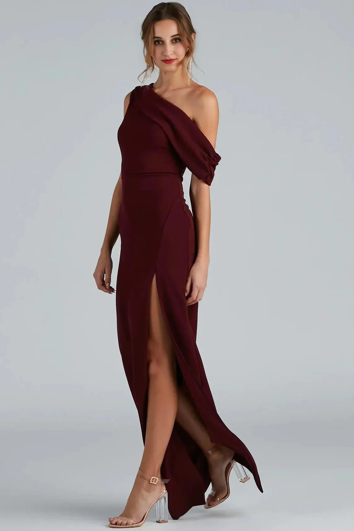 Octavia Formal A-Line Crepe Dress