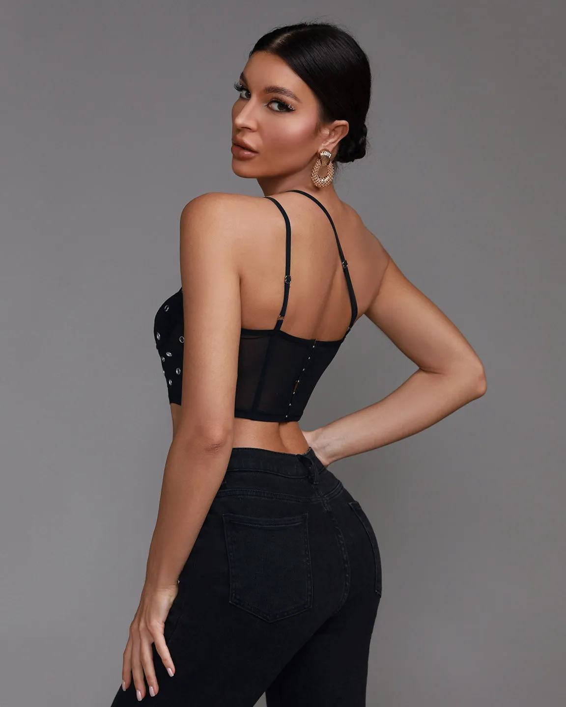 One Shoulder Corset Top