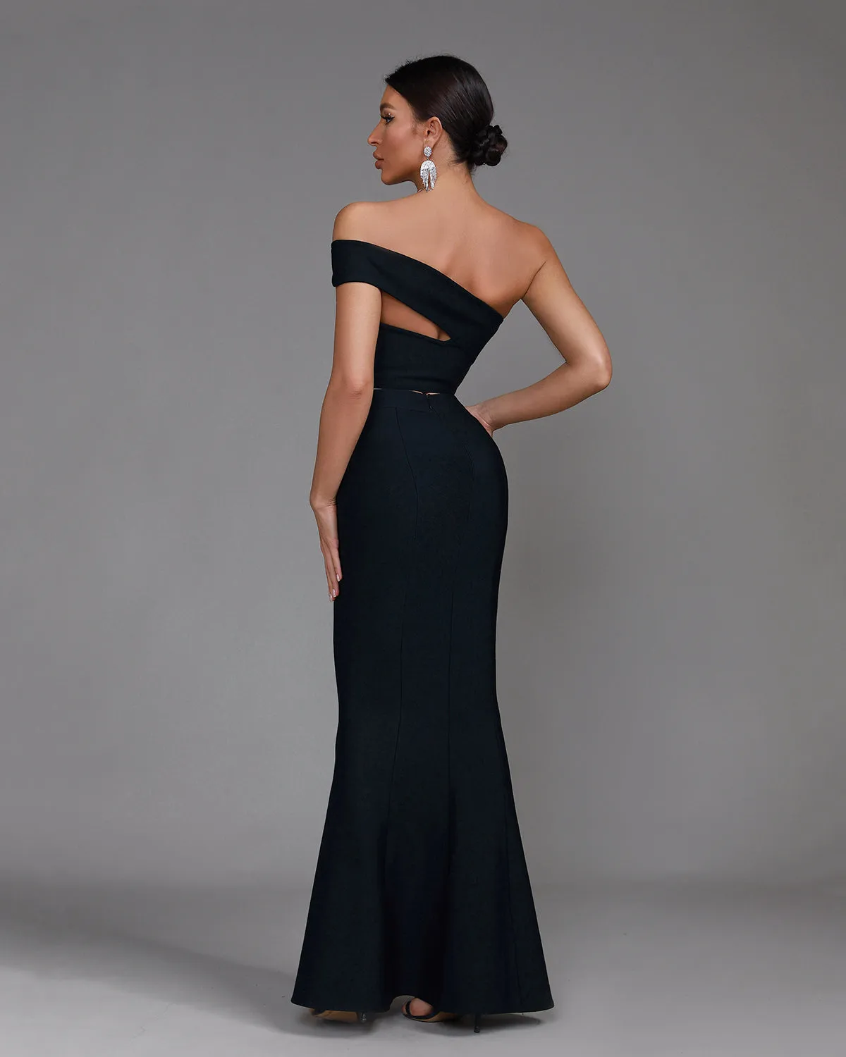 One Shoulder Crop Top & Maxi Skirt Set