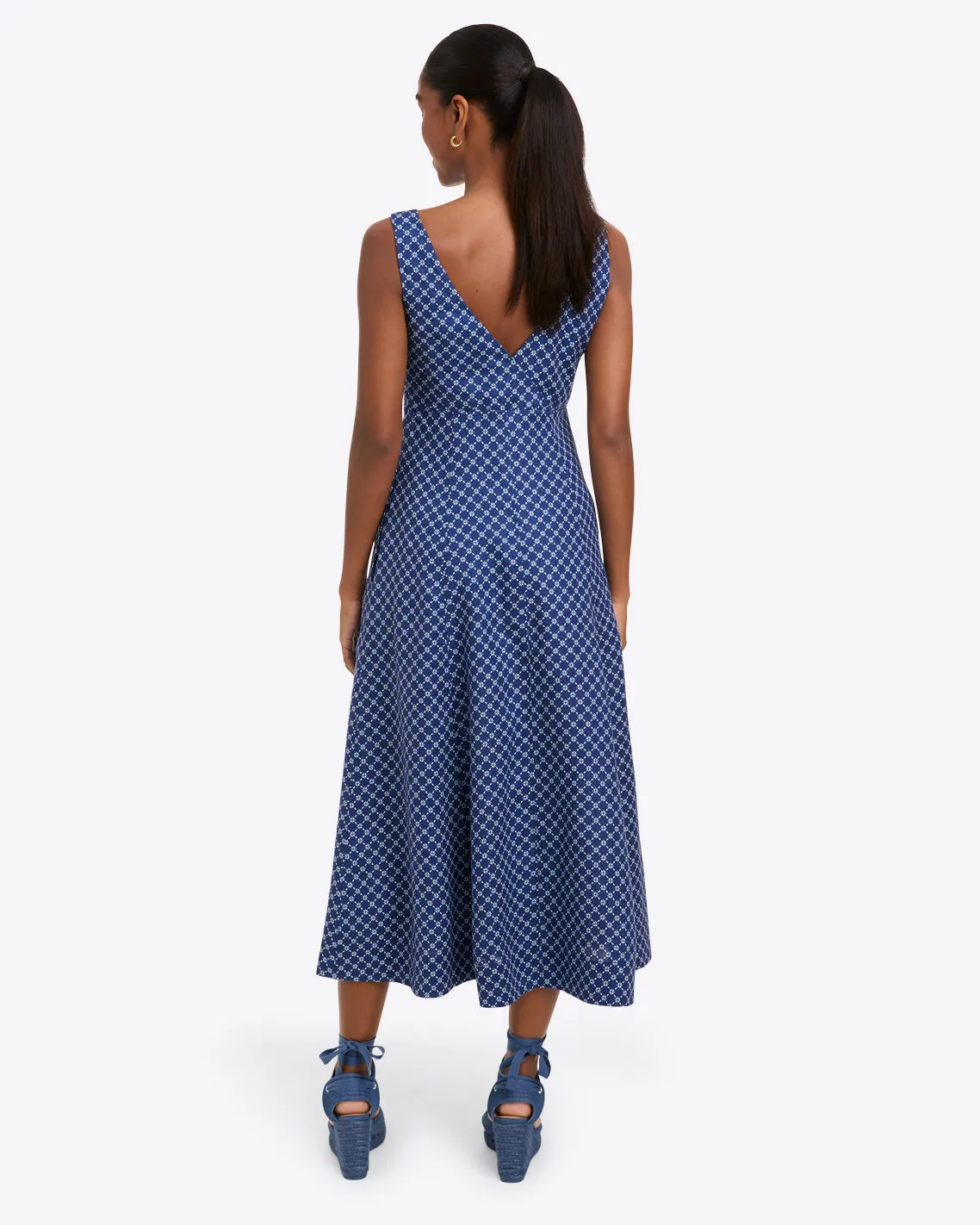 Opal Midi Dress in Linen