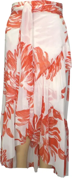 Orange Blossom Wrap Around Skirt