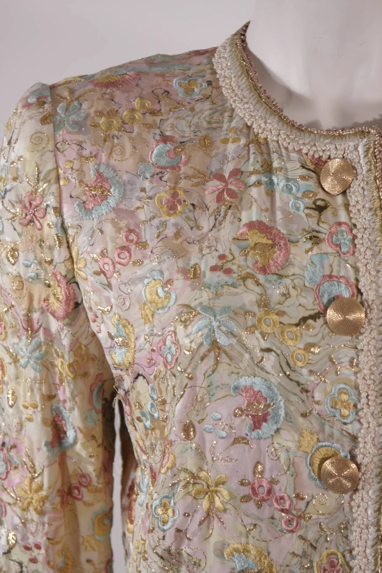 OSCAR DE LA RENTA 4 pc Baroque Skirt Suit