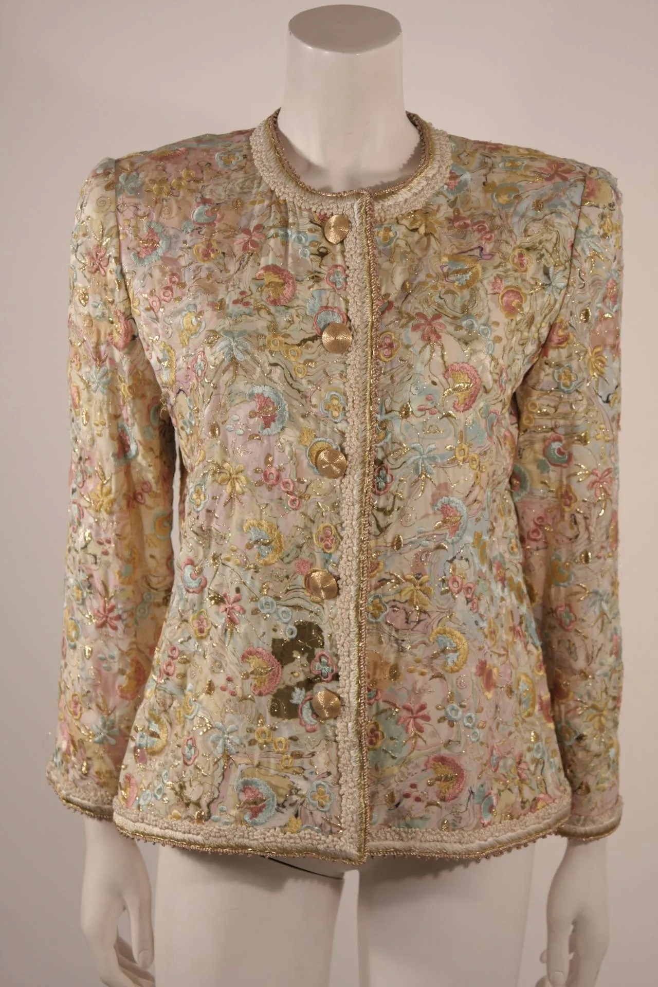 OSCAR DE LA RENTA 4 pc Baroque Skirt Suit