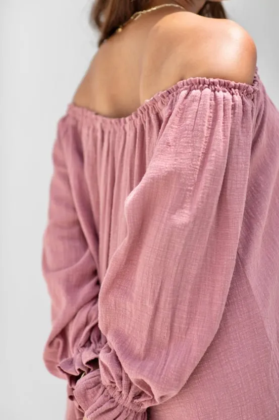 Ouvea Blouse - Pink Clay