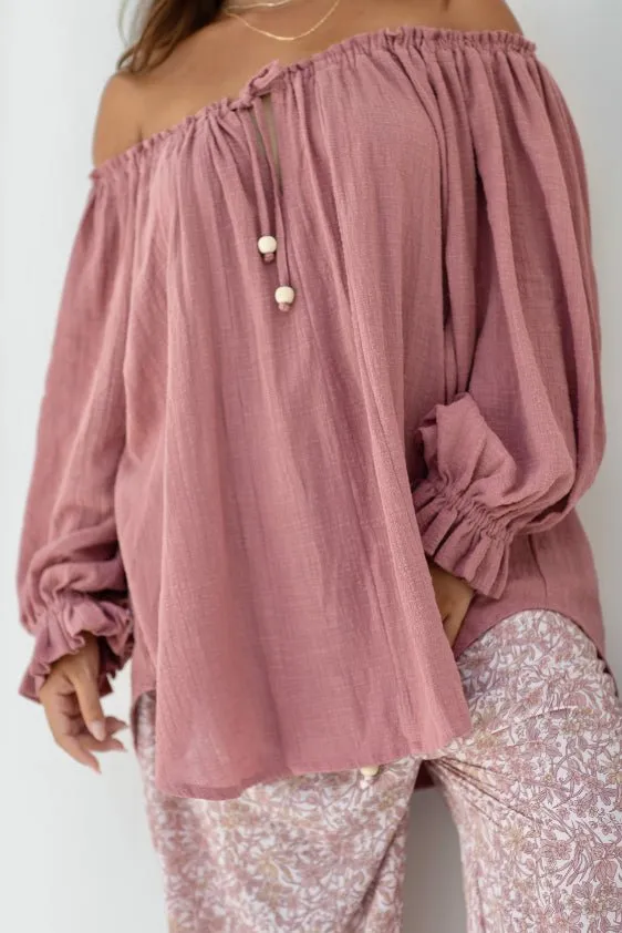 Ouvea Blouse - Pink Clay