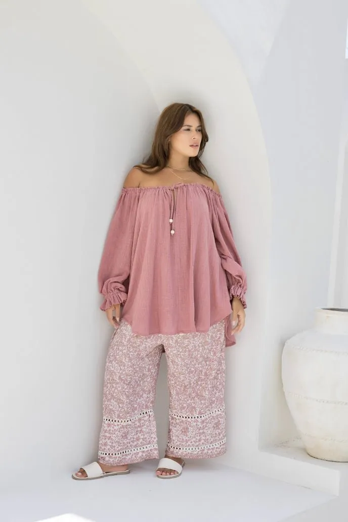 Ouvea Blouse - Pink Clay