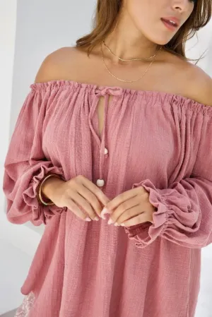 Ouvea Blouse - Pink Clay