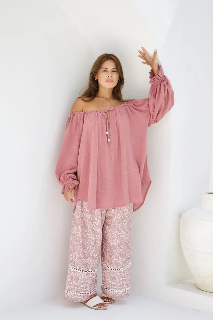 Ouvea Blouse - Pink Clay
