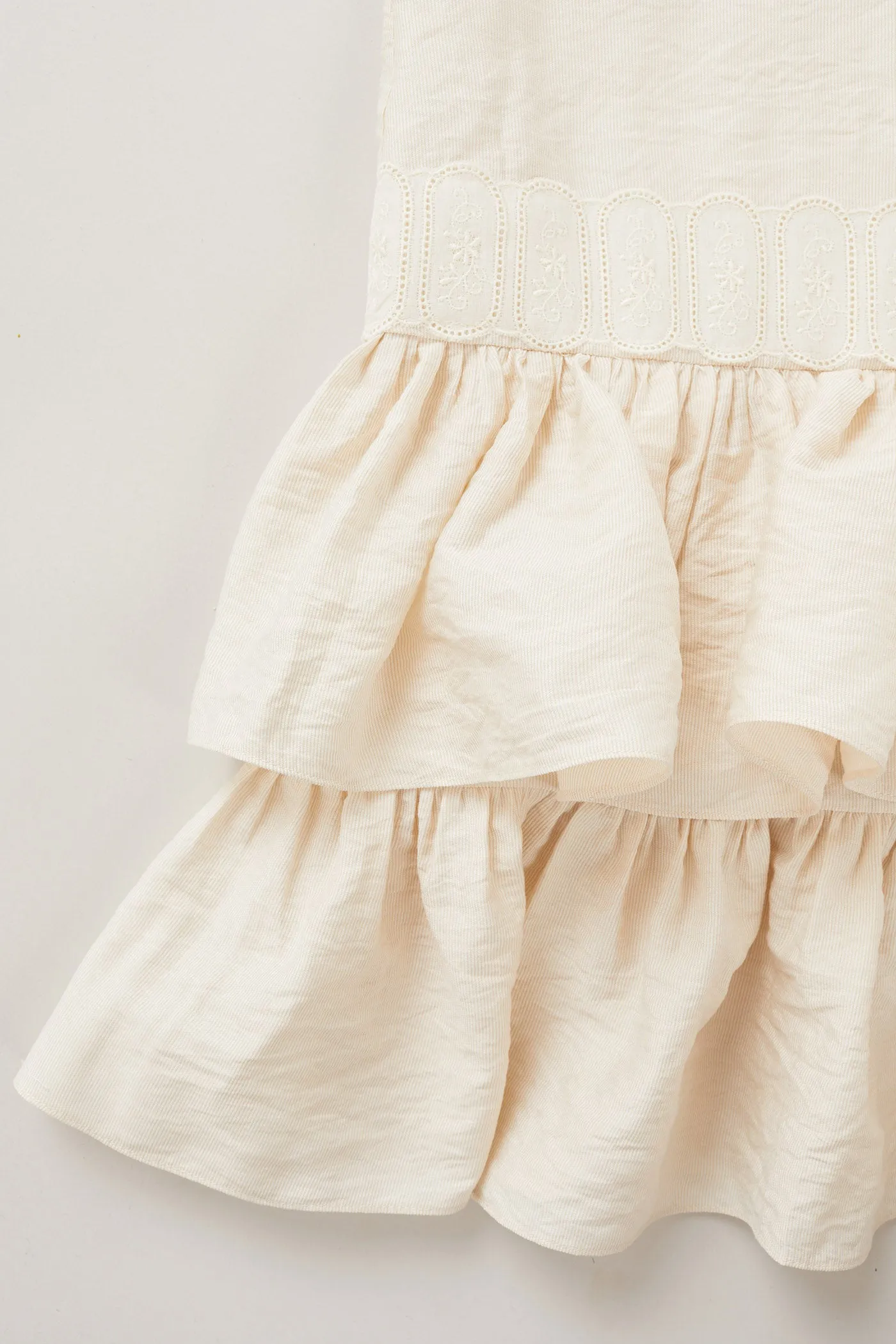Pastry Dress in Beige Jacquard