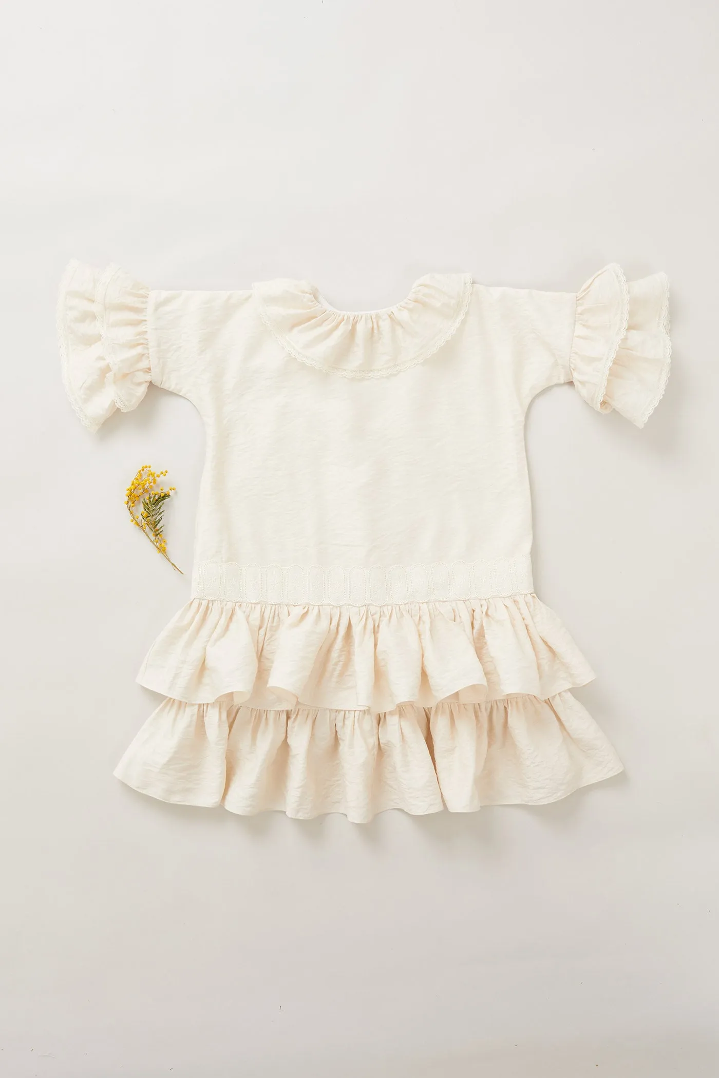 Pastry Dress in Beige Jacquard