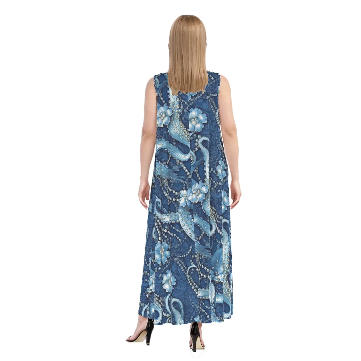 Pearls n Tentacles Maxi Dress