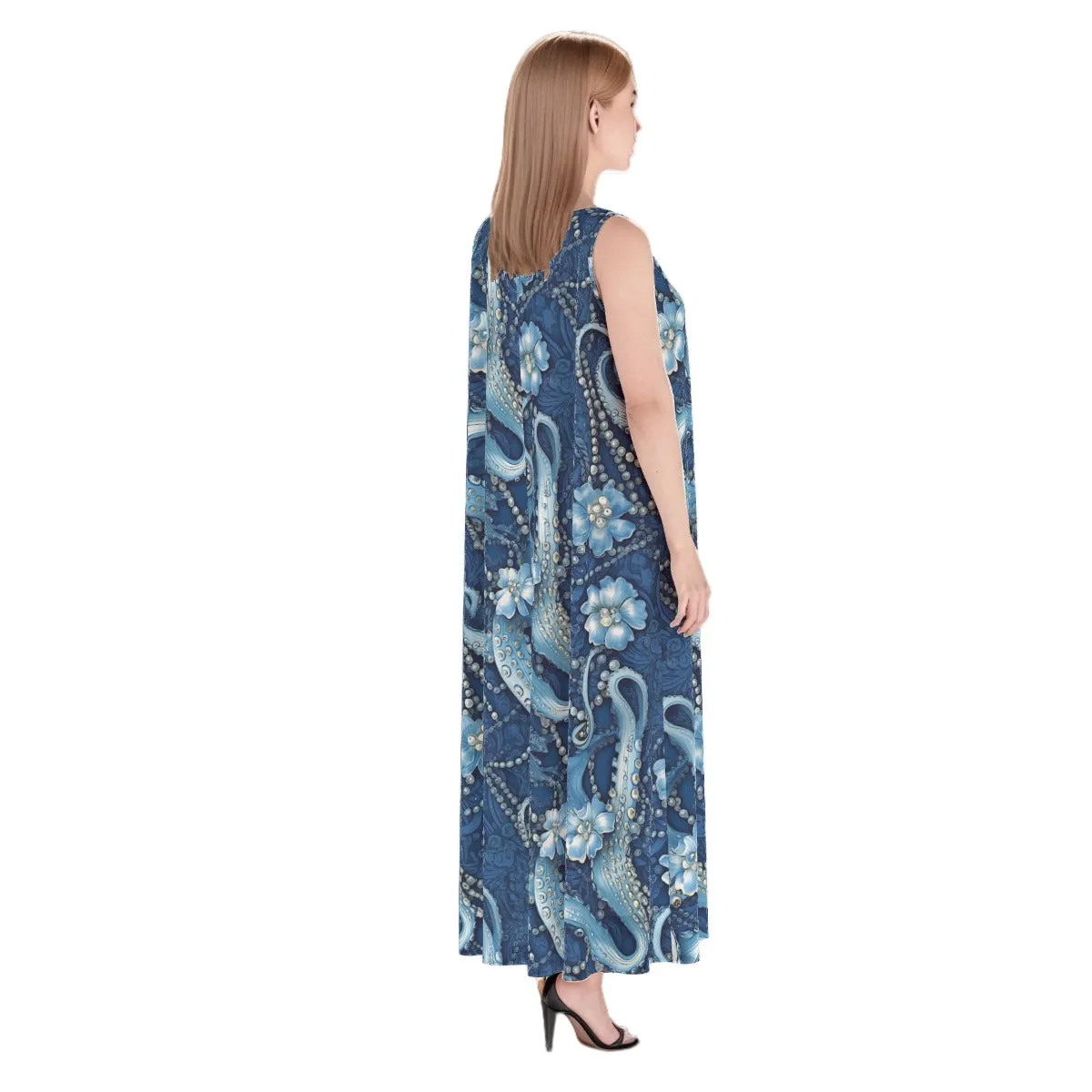 Pearls n Tentacles Maxi Dress