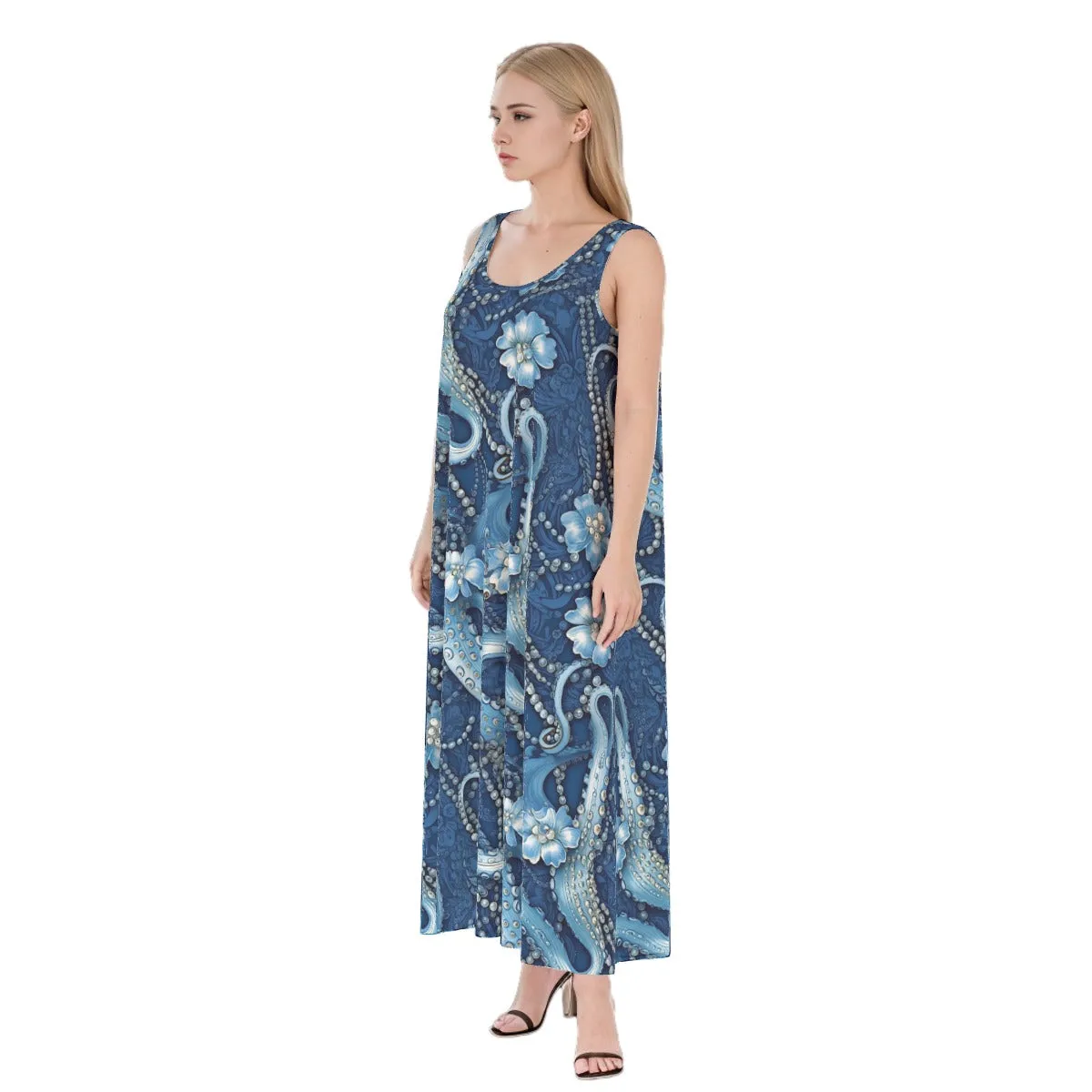 Pearls n Tentacles Maxi Dress