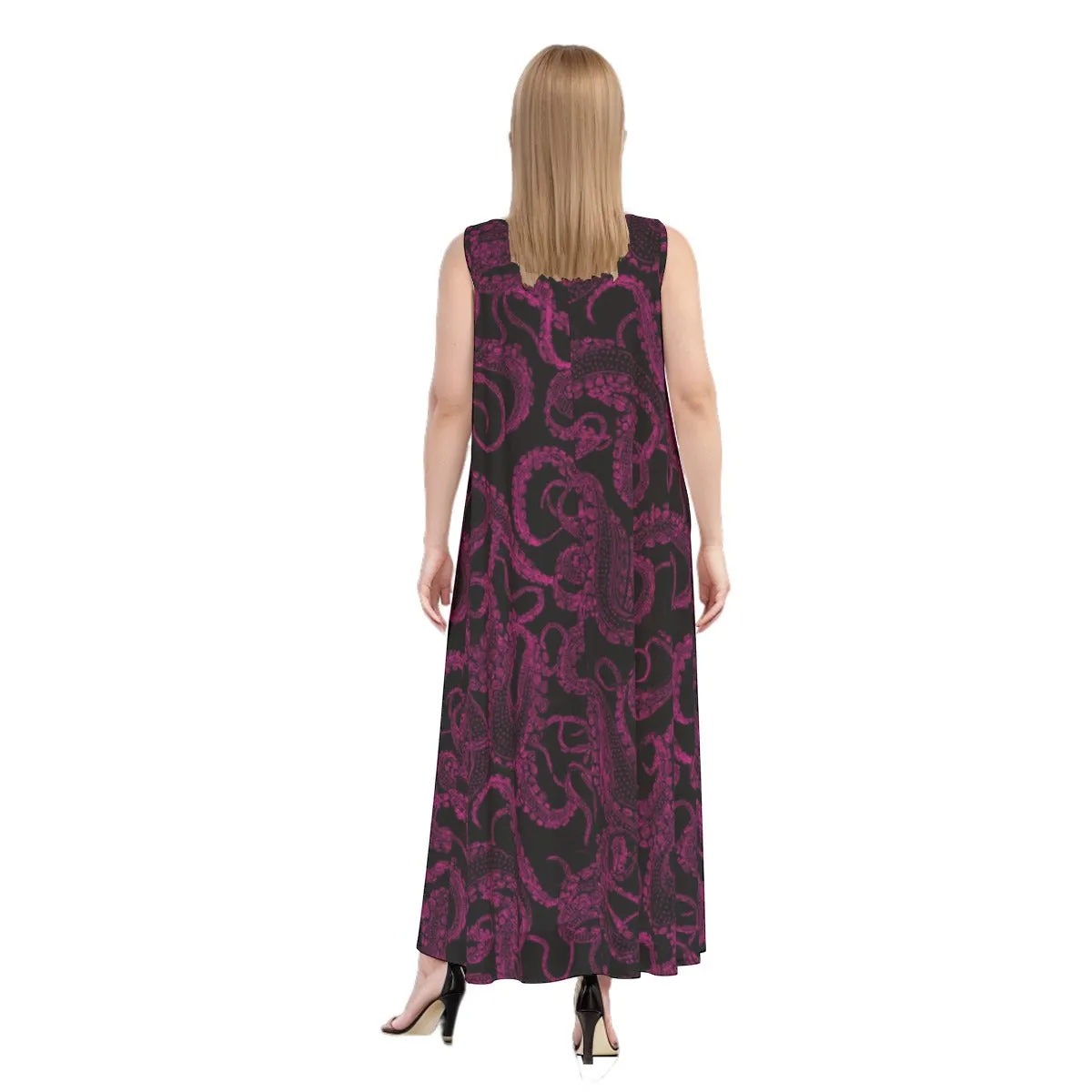 Pink Xray Tentacles Maxi Dress