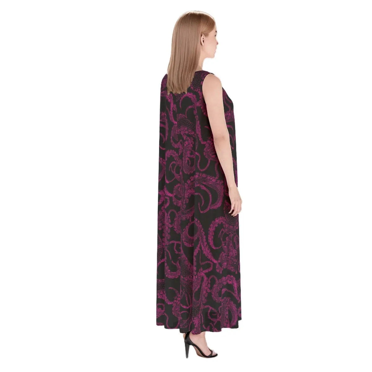 Pink Xray Tentacles Maxi Dress