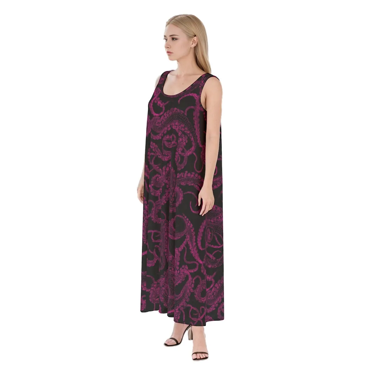 Pink Xray Tentacles Maxi Dress