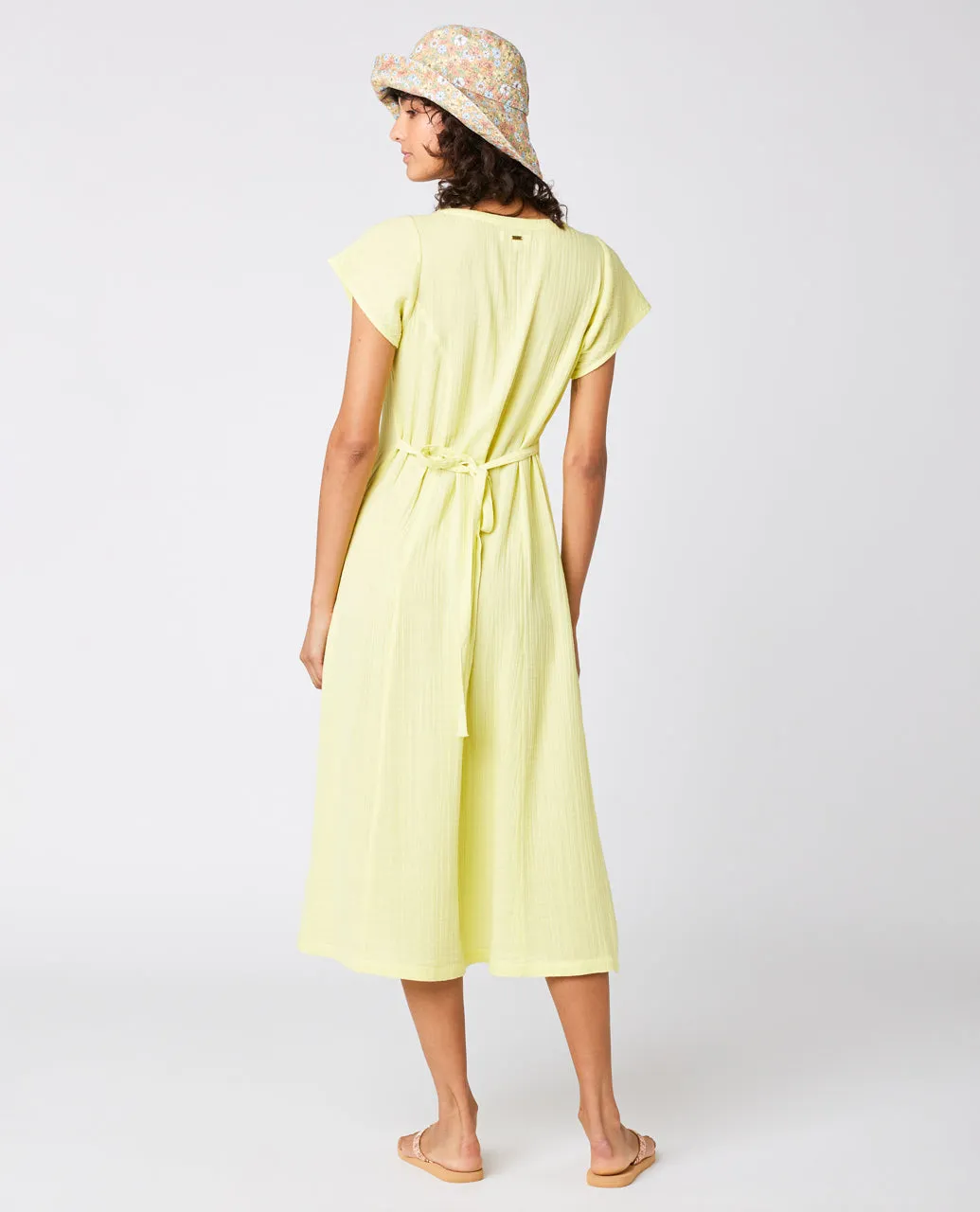 PREMIUM SURF LONG DRESS - BRIGHT YELLOW