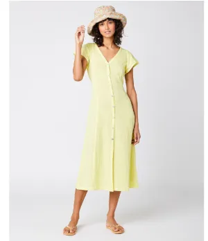 PREMIUM SURF LONG DRESS - BRIGHT YELLOW