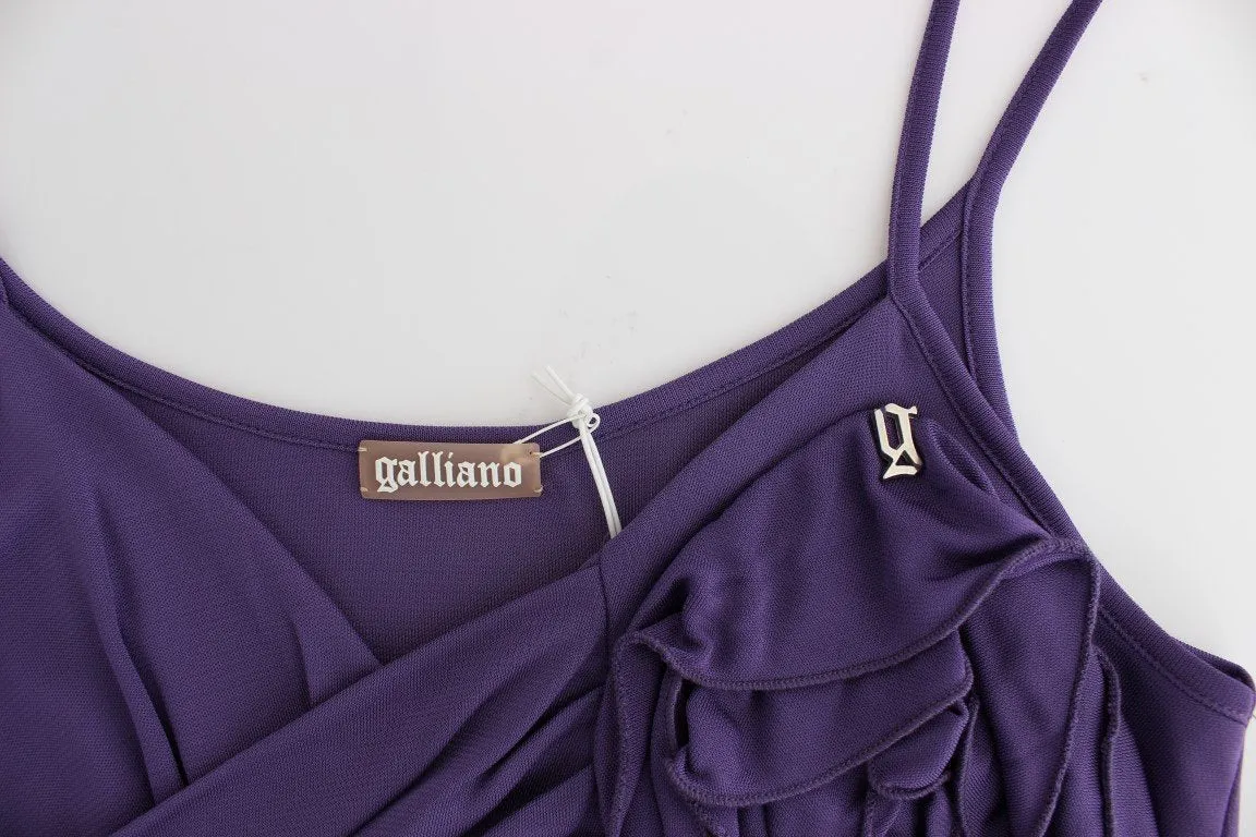 Purple jersey dress