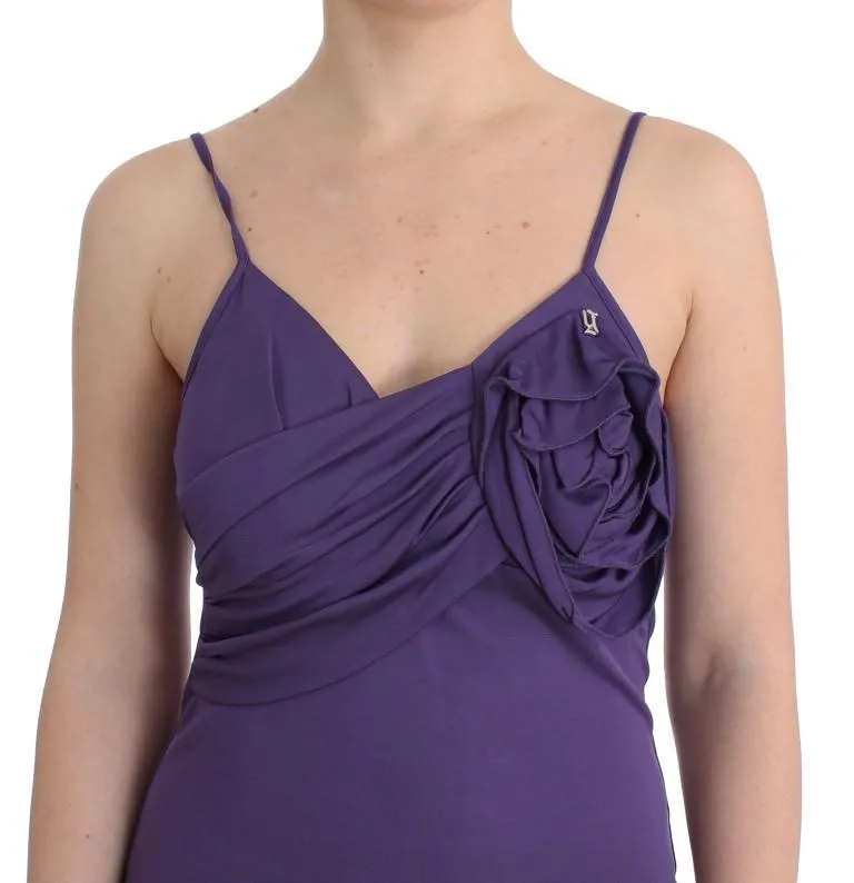 Purple jersey dress