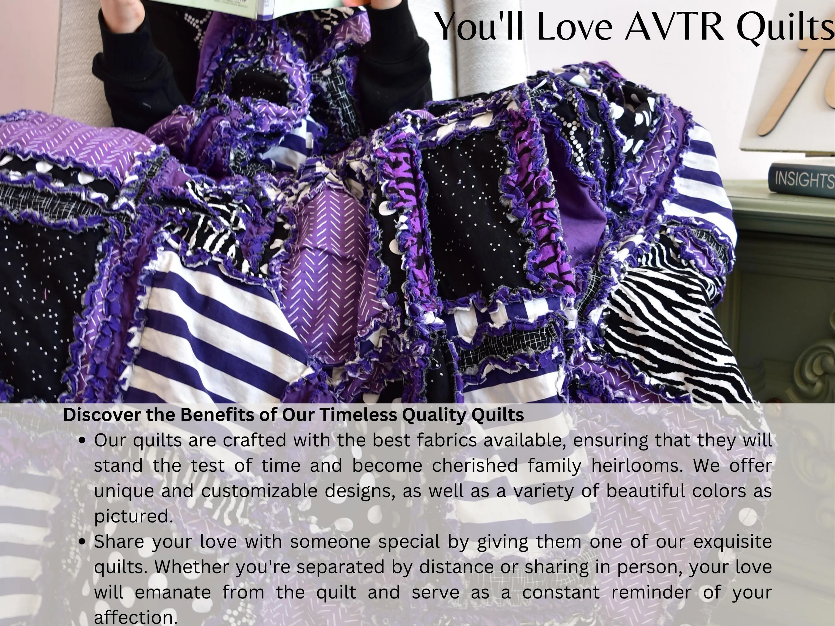 Purple Quilts Bed Spreads, Old and Young Pre Teen Girl Room Decor, Twin Size Bed Spread and Queen Size Quilts