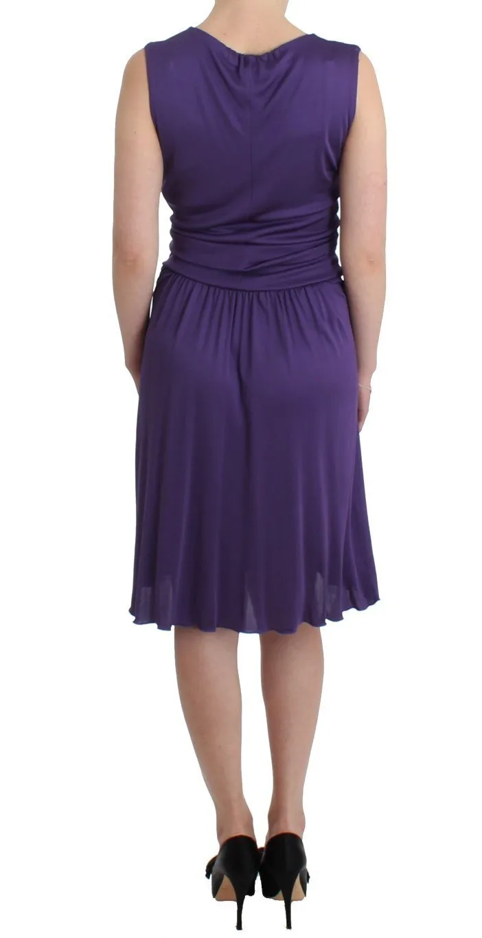 Purple sheath dress