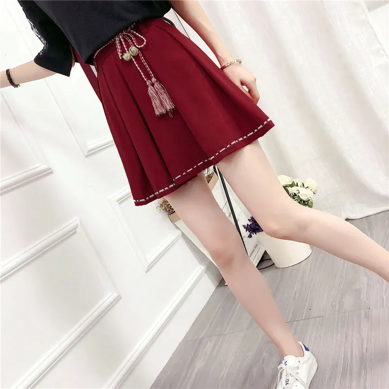 "RETRO CHIC" RED GIRL SKIRT Y031306