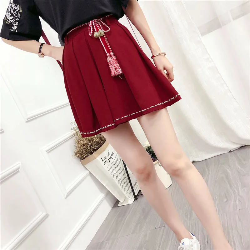"RETRO CHIC" RED GIRL SKIRT Y031306