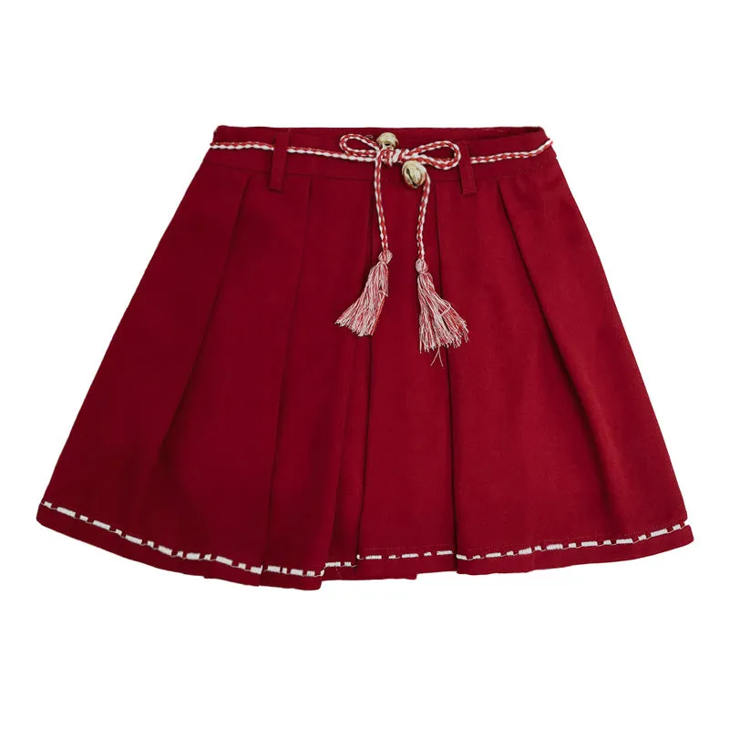 "RETRO CHIC" RED GIRL SKIRT Y031306