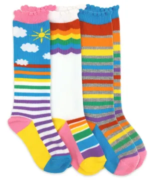 Rainbow Knee High Socks 1 Pair