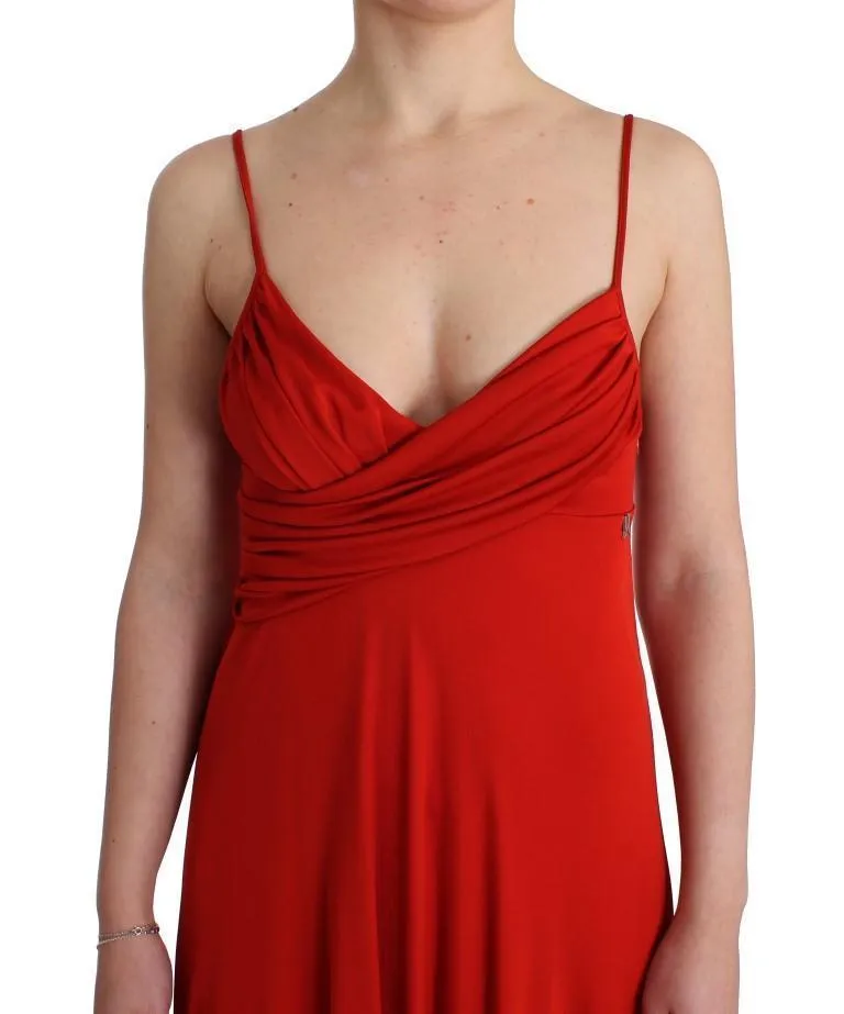 Red a-line dress