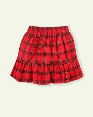 Red Flannel Skirt