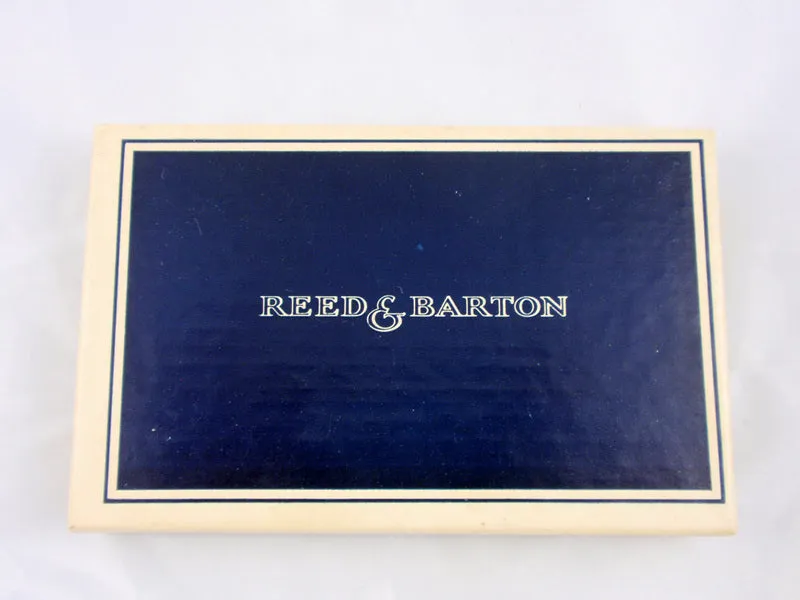 REED & BARTON Small Silver Note Pad with Pencil Original Box and Dust Bag
