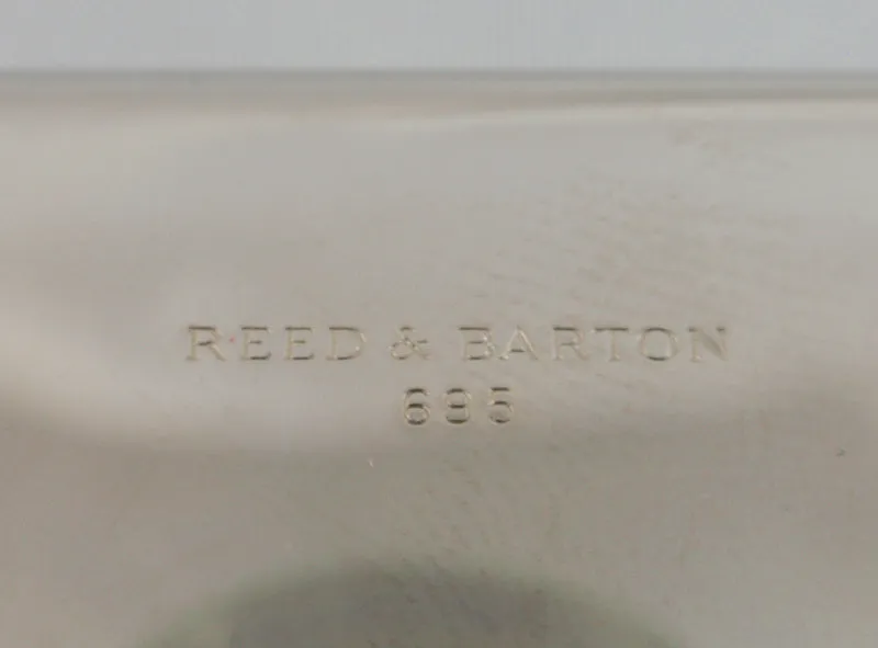 REED & BARTON Small Silver Note Pad with Pencil Original Box and Dust Bag