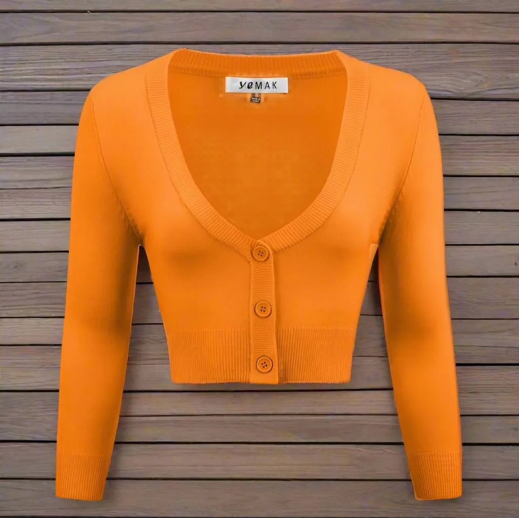 Retro Cropped Cardigan