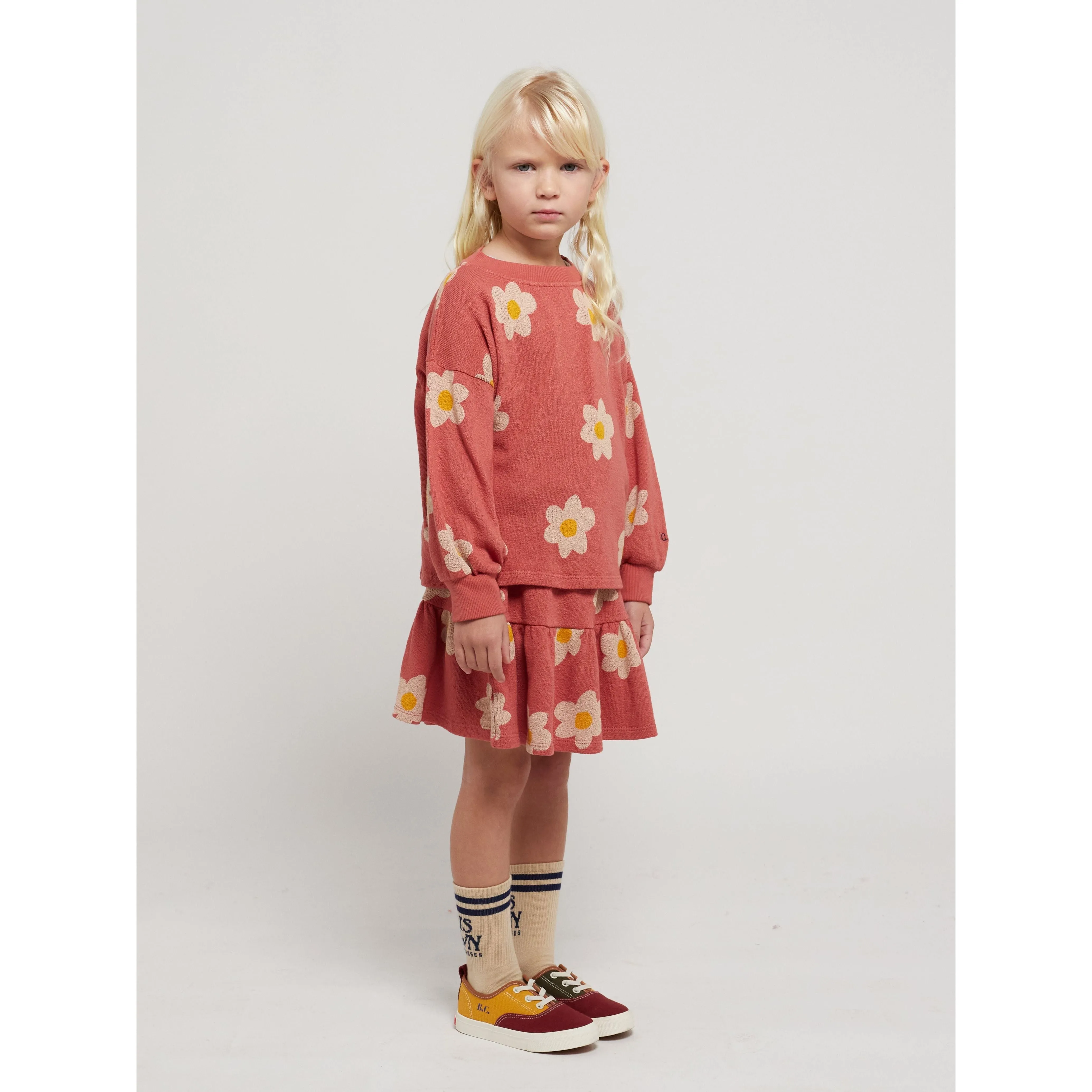 Retro Flowers All Over Skirt